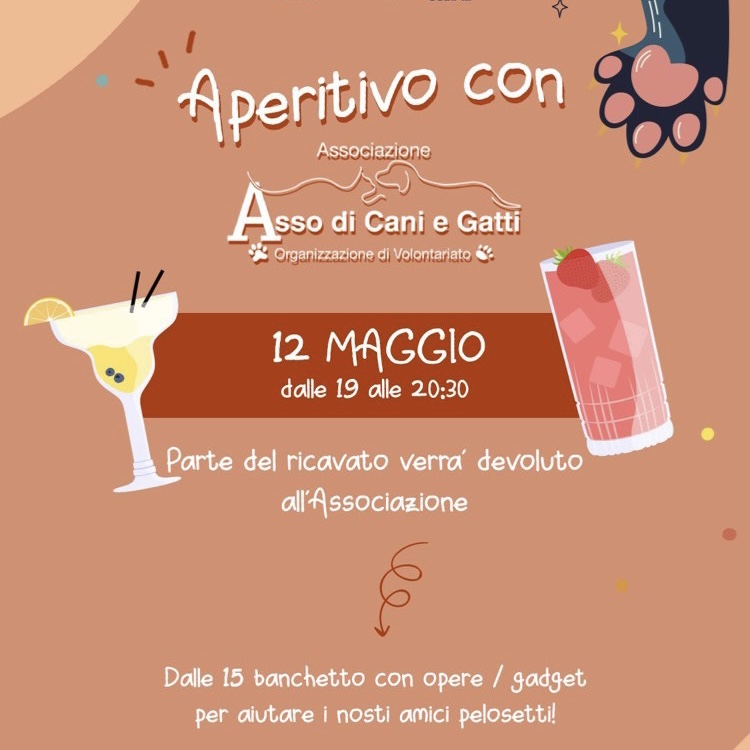 Aperitivo Solidale con Asso di Cani e Gatti