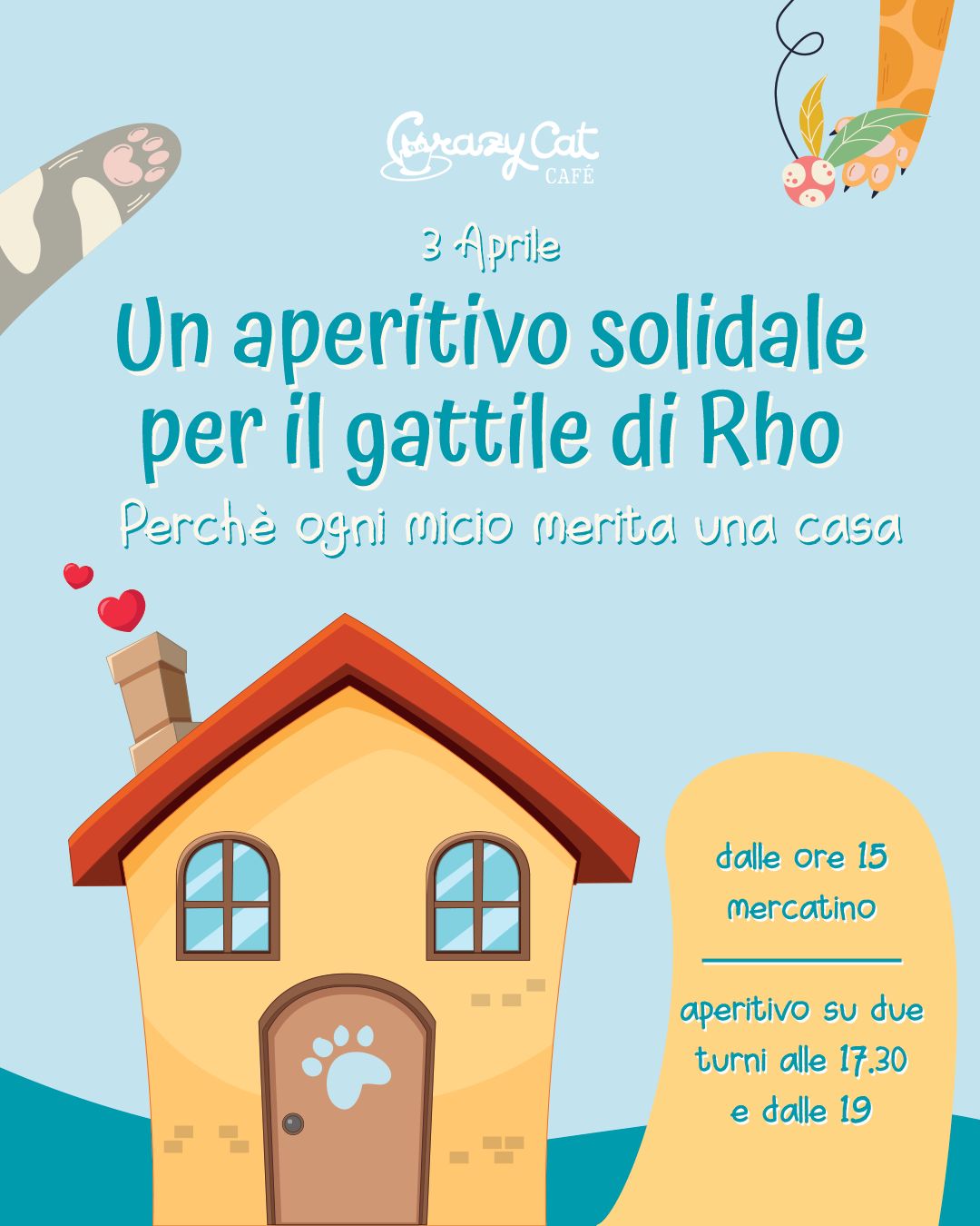 3 APRILE: APERITIVO PER IL GATTILE DI RHO